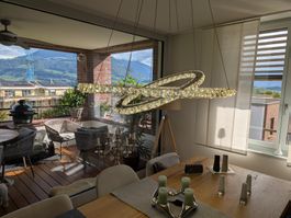 EGLO Pendelleuchte Brillantglas LED  90 cm 5700lm 4000K