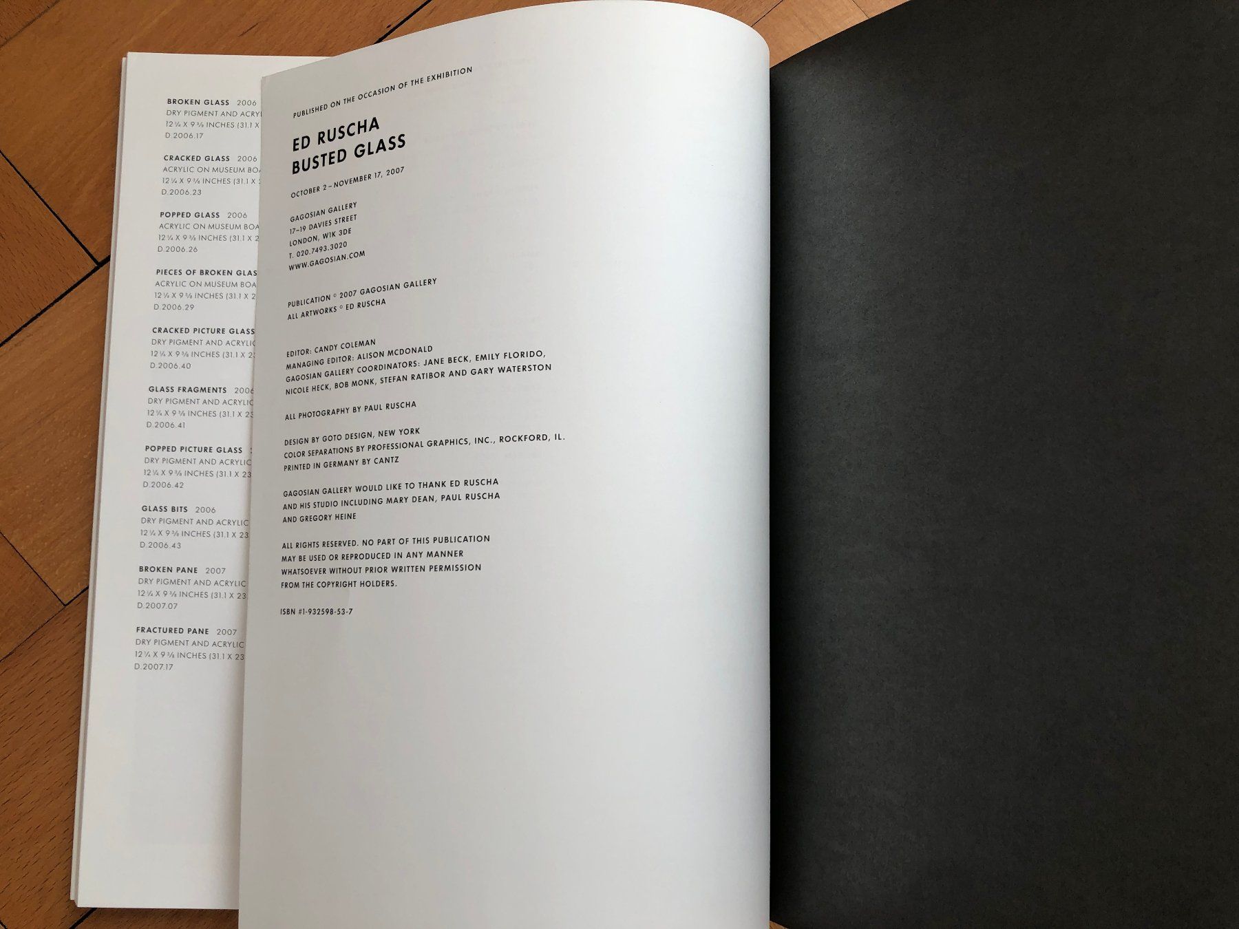 Libri: Kunst Buch: ED RUSCHA - Busted Glass – Usato da Lugano venduto da gio.yo 7