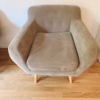 Armchair x 1, Fauteuils beiges, Sessel Beige, Sofa designer
