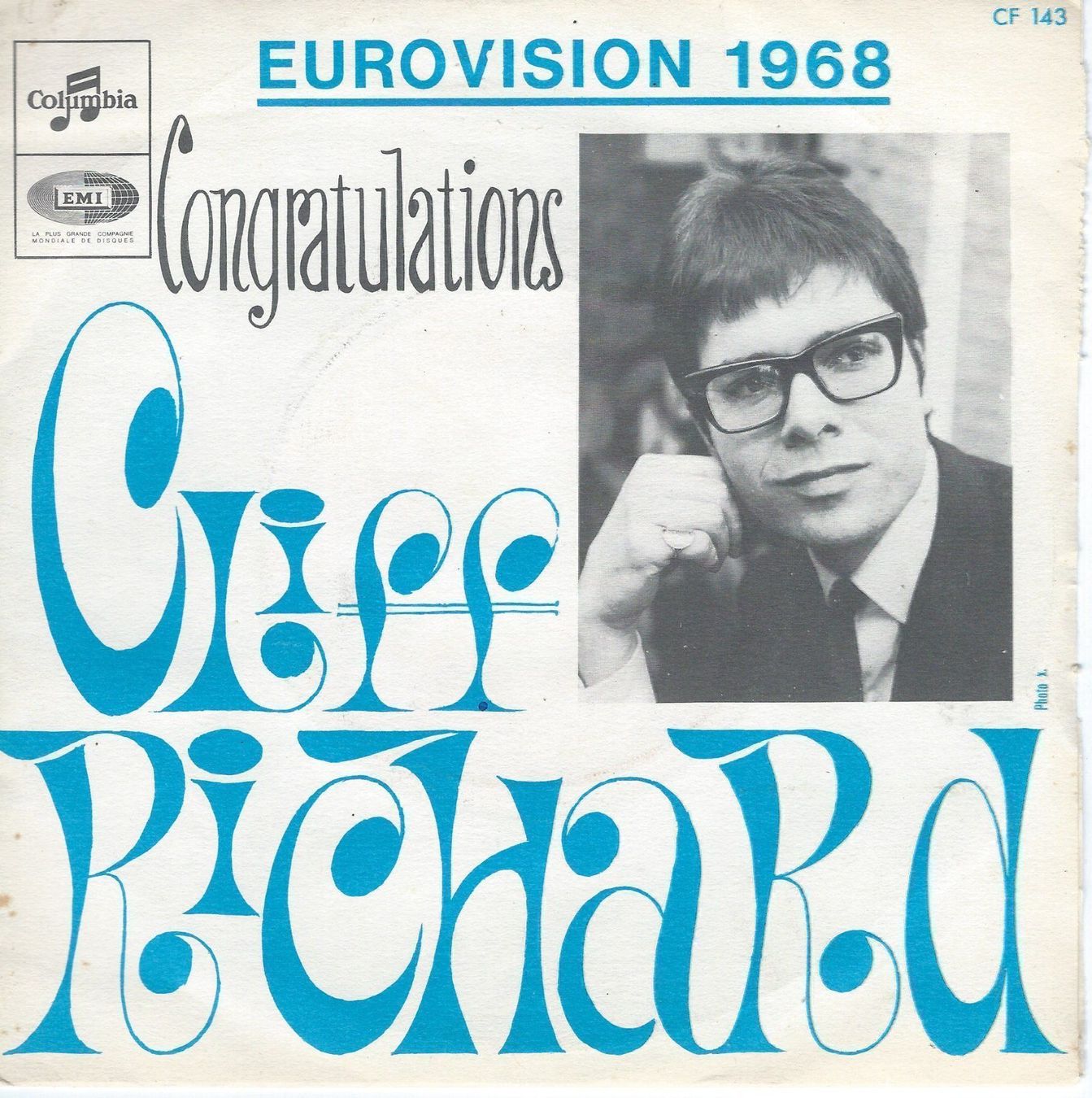 Dischi in vinile: CLIFF RICHARD - CONGRATULATIONS - SINGLE – Usato da Greifensee venduto da scharmant