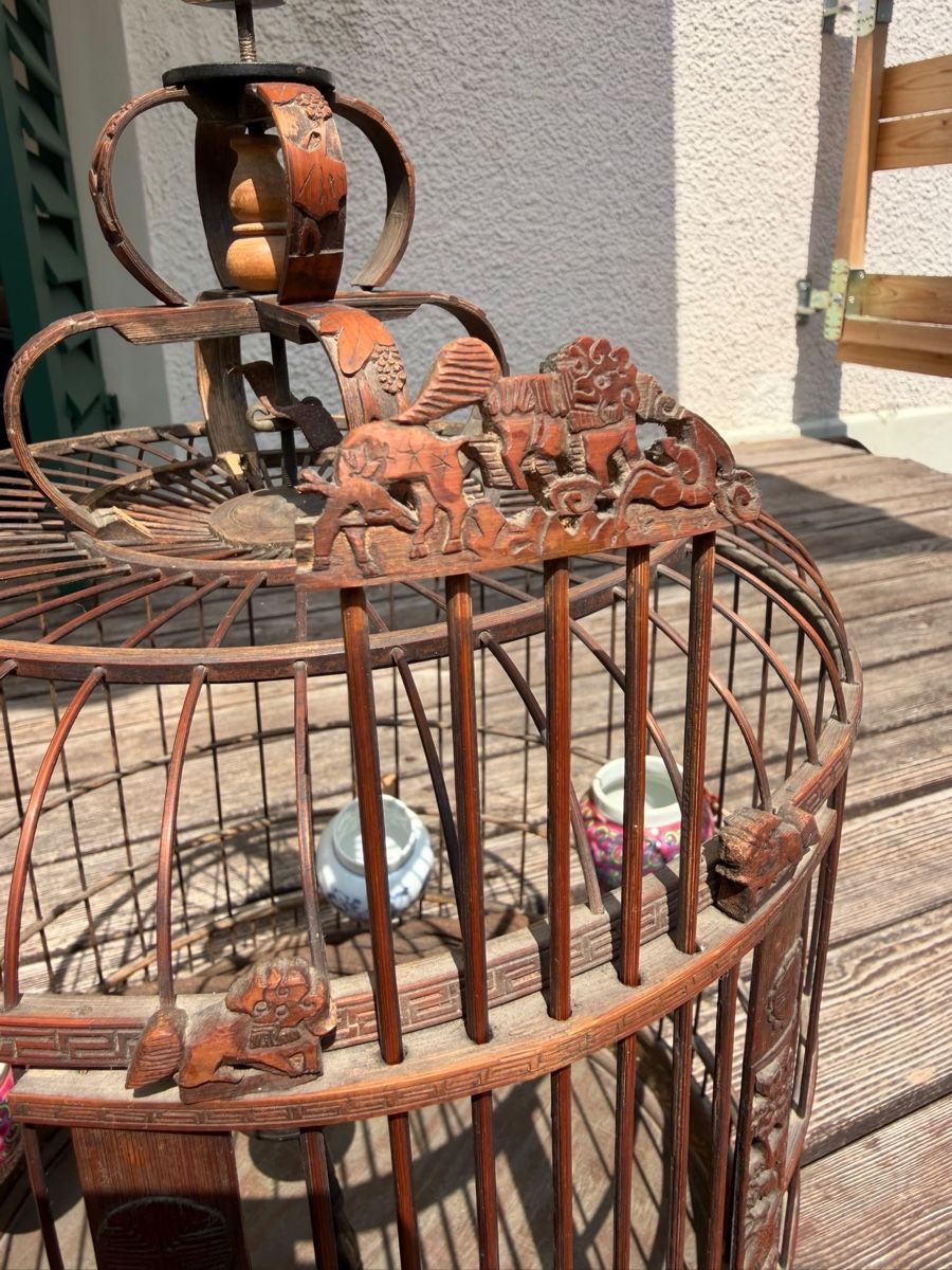 Tutte le decorazioni: schöner, alter, chinesischer Vogelkäfig  – Usato da Wetzikon ZH venduto da seli03 4