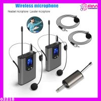 Drahtloses Headset-Mikrofon + Lavalier-Mikrofonsystem