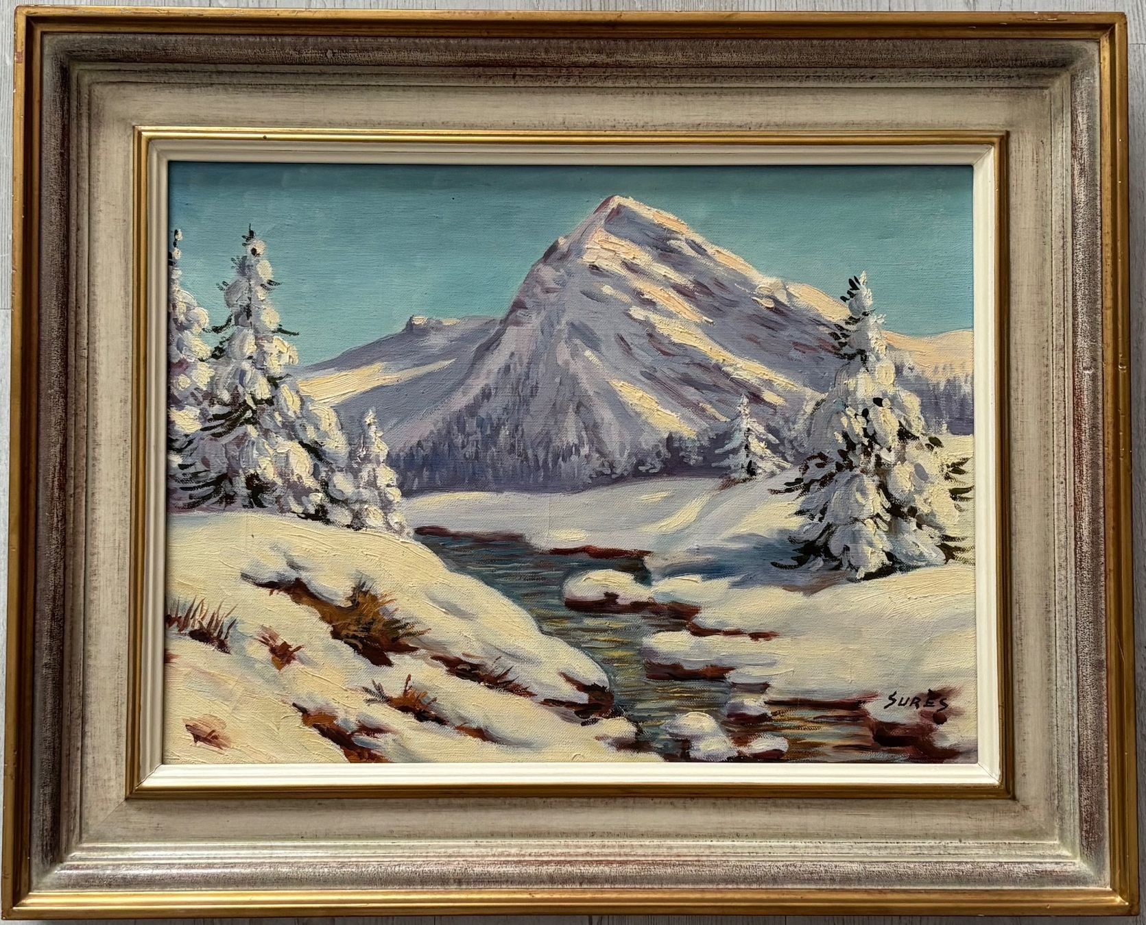 Dipinti: Oelgemälde Berglandschaft, Jack Sures handsigniert – Usato da Rütihof venduto da Yaro22 1