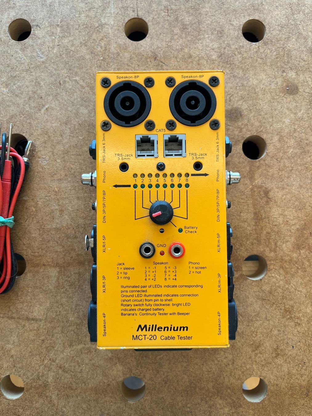 Misurare: Millenium MCT-20 Kabeltester - Profi Audio-Tool – Usato da Benken SG venduto da Netzton 3