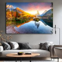 Riesig 🔝 SUPER PREIS 💲 Wandbild 120x80 NEU / See Idylle
