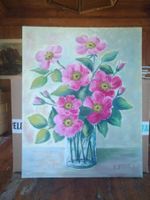 Gemälde Blumen Straussen 40x50 cm gemäss Fotos