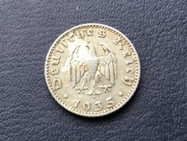 Drittes Reich 50 Reichspfennig 1935 J. Sehr selten