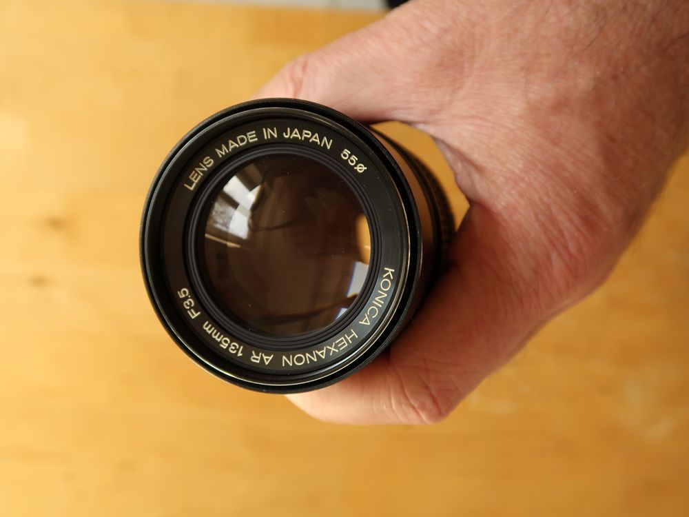 Objectif Konica Hexanon AR 135 Mm F/3.5 - Téléobjectif Portrait Pour SLR