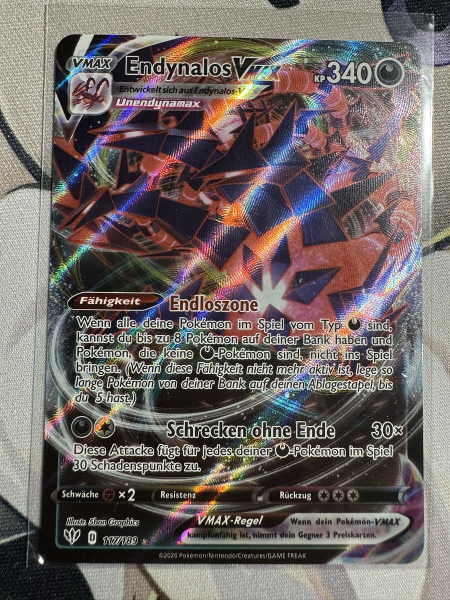 Pokémon Carte collezionabili: EndynalosVmax 117/189 DE – Nuovo (secondo la descrizione) da Therwil venduto da CarottiCards