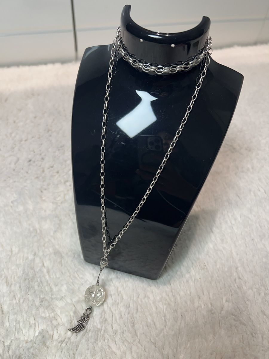 Ketten: Collier argent perle de quartz aile d'ange – Neu (gemäss Beschreibung) aus Chenens von anasantos90