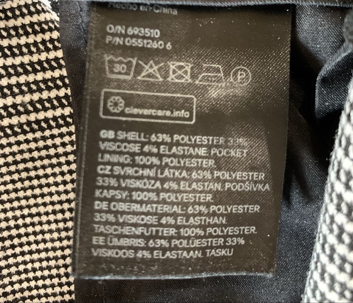 H&M Pantaloni: H&M Trousers, size 40, grey plaid – Usato da Oberwil b. Zug venduto da fis_2wtq 6