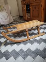 Slitta in legno Davos vintage ideale per le gite sulla neve!