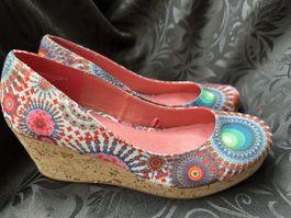 DESIGUAL Keilpumps mit Kork Gr. 38