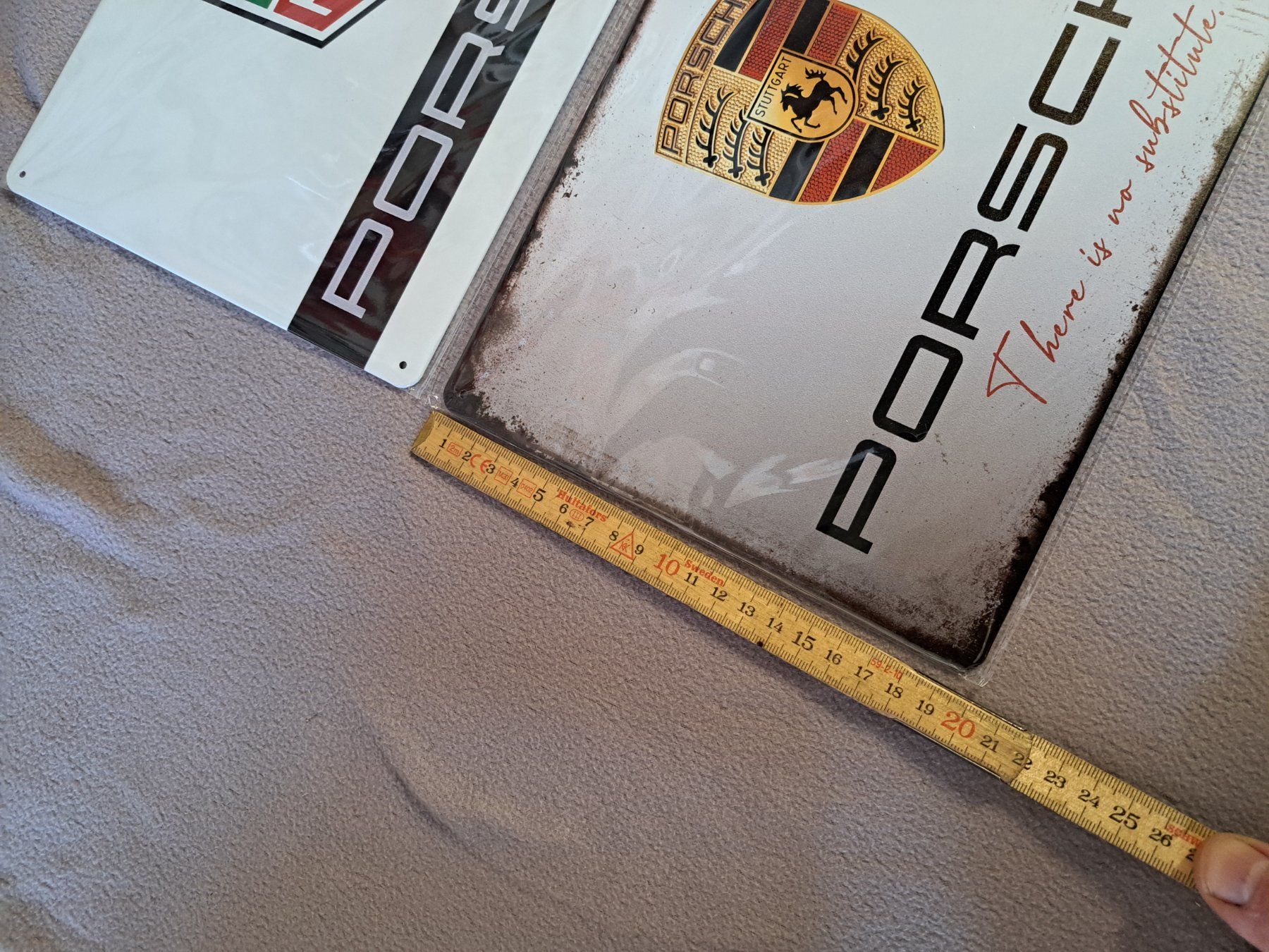 Insegne: 3 Stk. Blechschilder Porsche  neu – Nuovo (secondo la descrizione) da Widnau venduto da Senna7 7