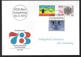 FDC Serie 545-547 Sonderpostmarken ET 30.8.1973