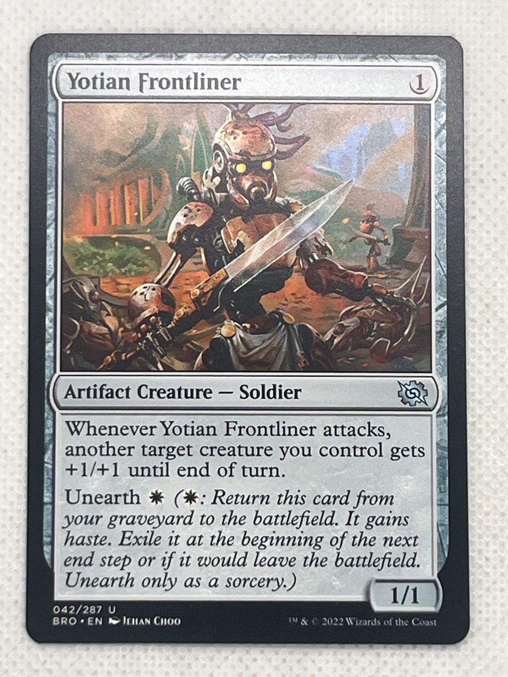 Magic The Gathering Carte collezionabili: MTG Yotian Frontliner BRO 042 Englisch Uncommon – Usato da Hinterkappelen venduto da Kim1992