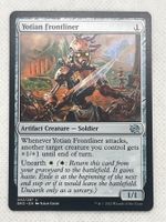 Magic The Gathering Yotian Frontliner Karte guter Zustand