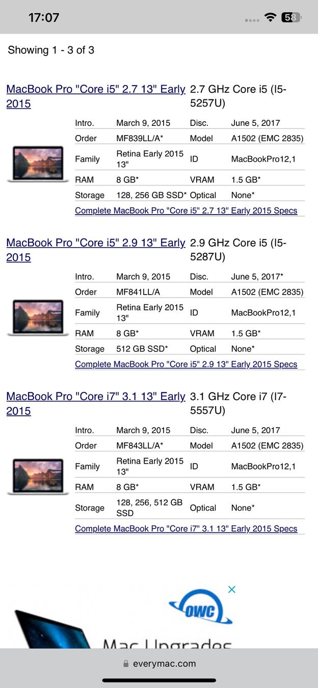 Apple Notebook: MacBook Pro 13 2015 – Difettoso da Adliswil venduto da Busys 3