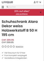 Schuhschrank Alara Livique weiss 50x195cm gebraucht