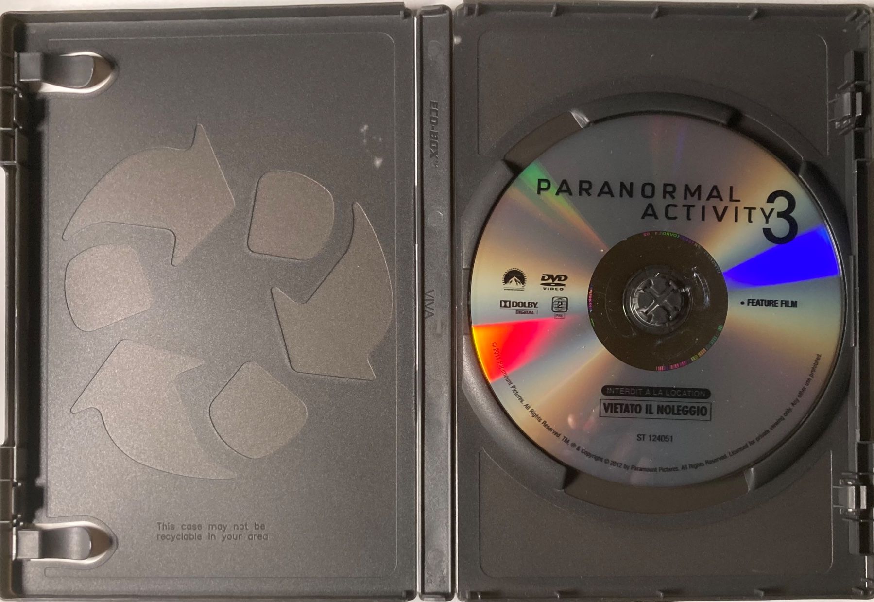 Tutti i DVDs: PARANORMAL ACTIVITY 3 – Usato da Poliez-Pittet venduto da Newtown-Records 2