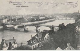 CH 260 Basel, Die drei Rheinbrücken, 1909