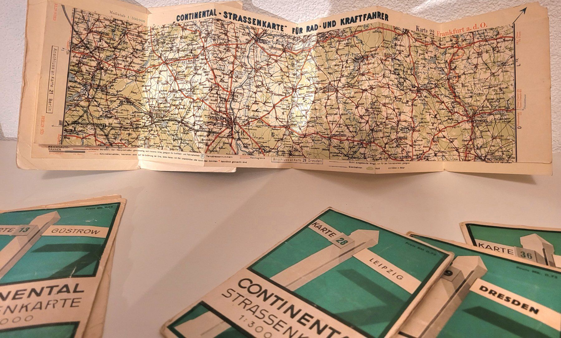 Cartine & Atlanti: Vintage CONTINENTAL Strassenkarten – Usato da Oberuzwil venduto da rtr_wp6m 3