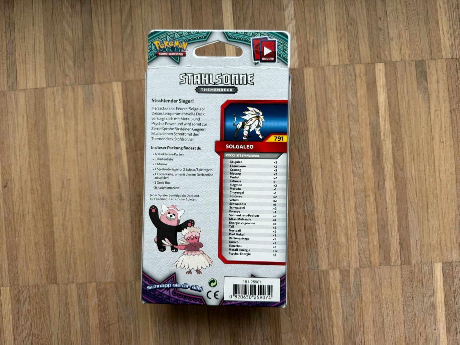 Pokémon Carte collezionabili: Solgaleo Pokemon Stahlsonne Themendeck – Usato da Zürich venduto da dav_dx9c 1