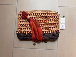 Pochette Parfois paglia con nappe nuova