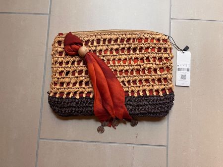 Pochette Parfois paglia con nappe nuova