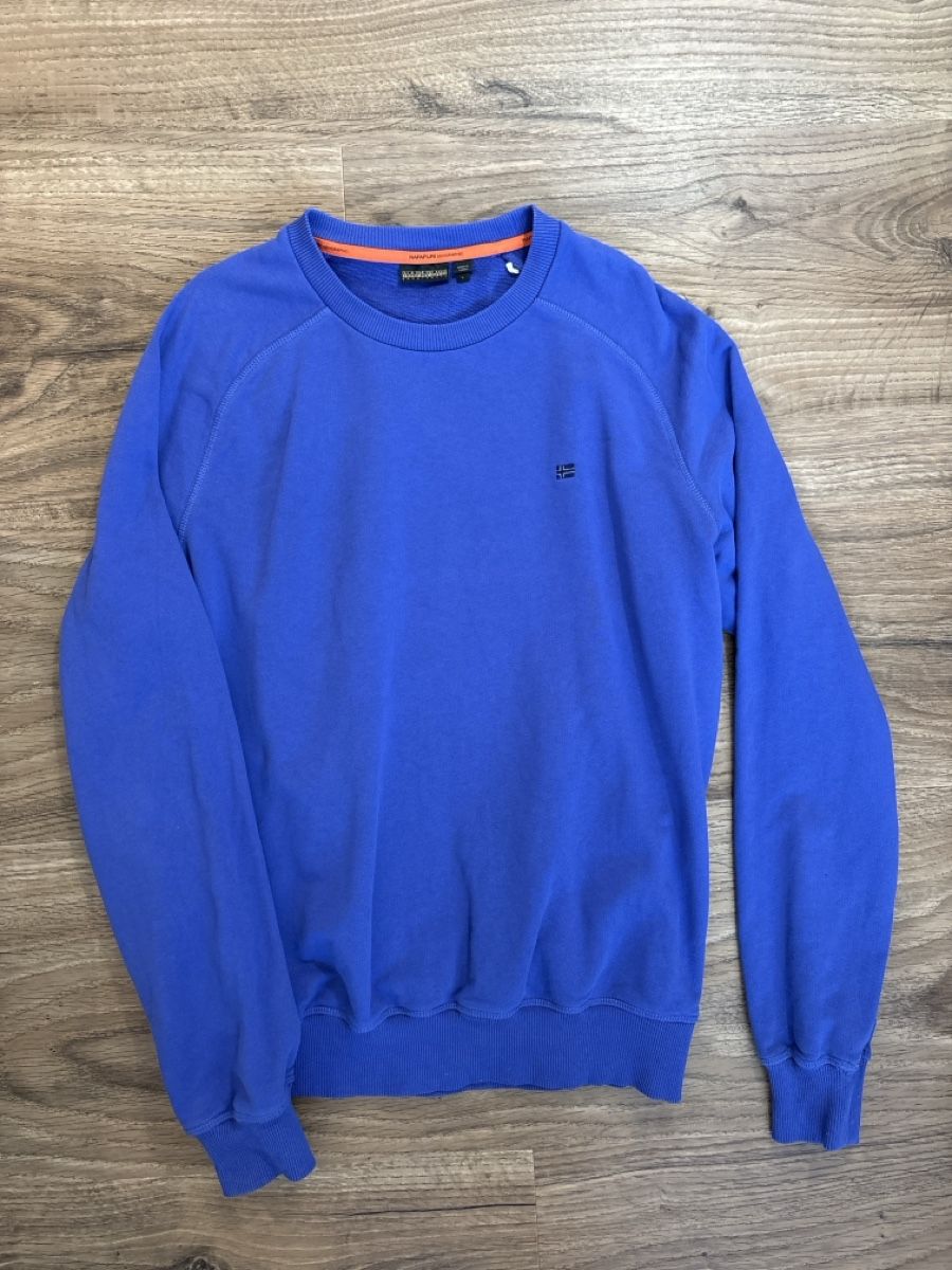 Napapijri Maglioni & Felpe: Herren Pullover Napapijri Grösse L blau/violett – Usato da Ziefen venduto da buyforfree