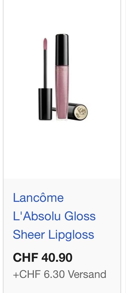 Lancôme Make-up: LANCÔME Lip Gloss NP. 40.90 – Nuovo e nell'imballaggio originale da Rüfenacht BE venduto da Milena_1 1