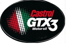 Aufkleber/Sticker, Castol GTX 3 Motor oil