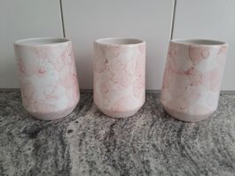 3 Keramik Zahnbecher