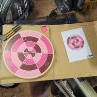 Dartscheibe mit Pfeilen und Zielblatt Kinder Neu