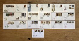 Liechtenstein - 19x WEIHNACHTEN FDC‘s