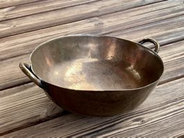 antike Bronze-Schale, Pfanne, Wok, Schüssel usw. sehr alt