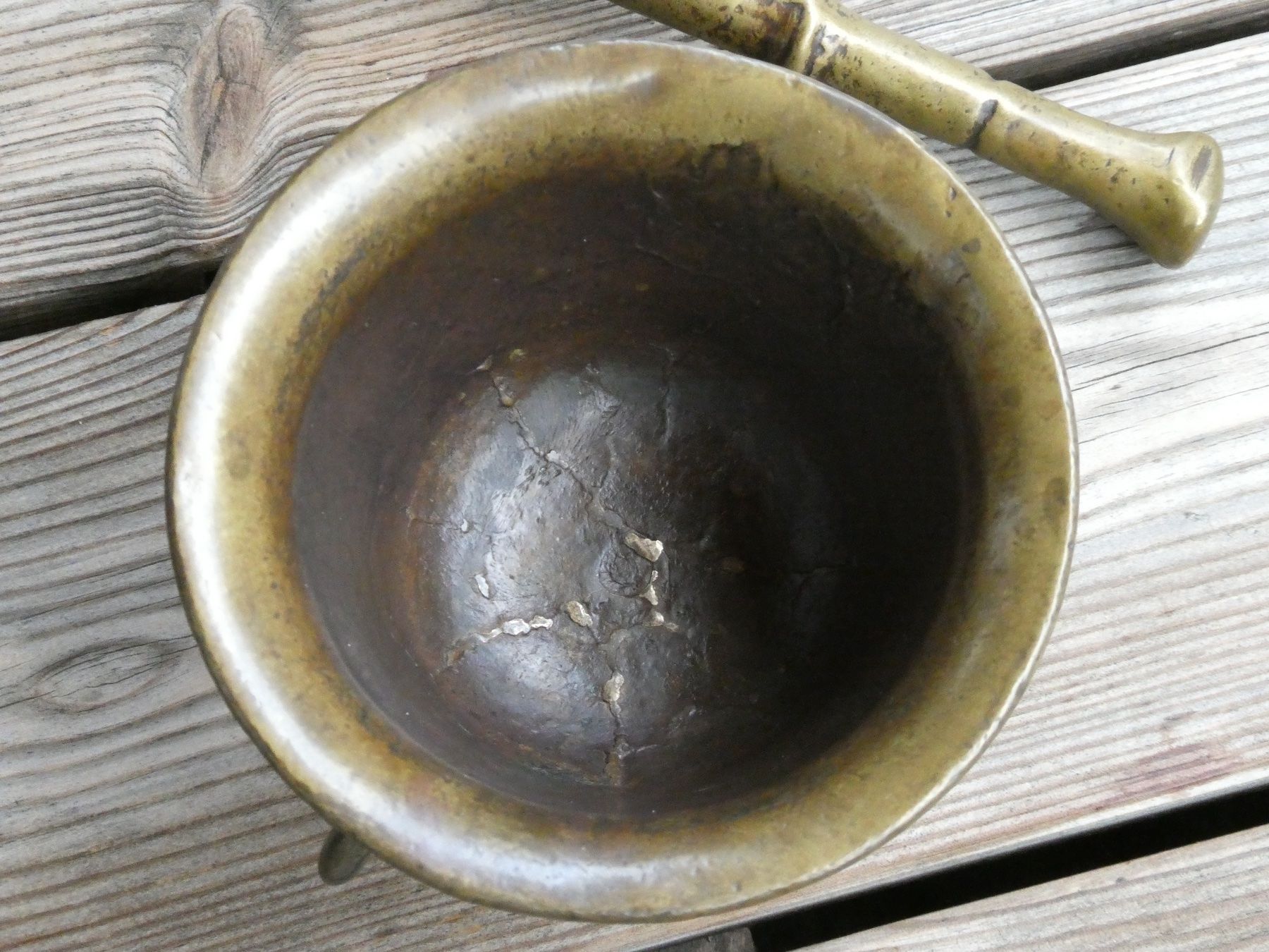 Altro per cucinare: antiker kleiner Bronzemörser mit Stössel – Usato da Lüchingen venduto da Eeizo 6