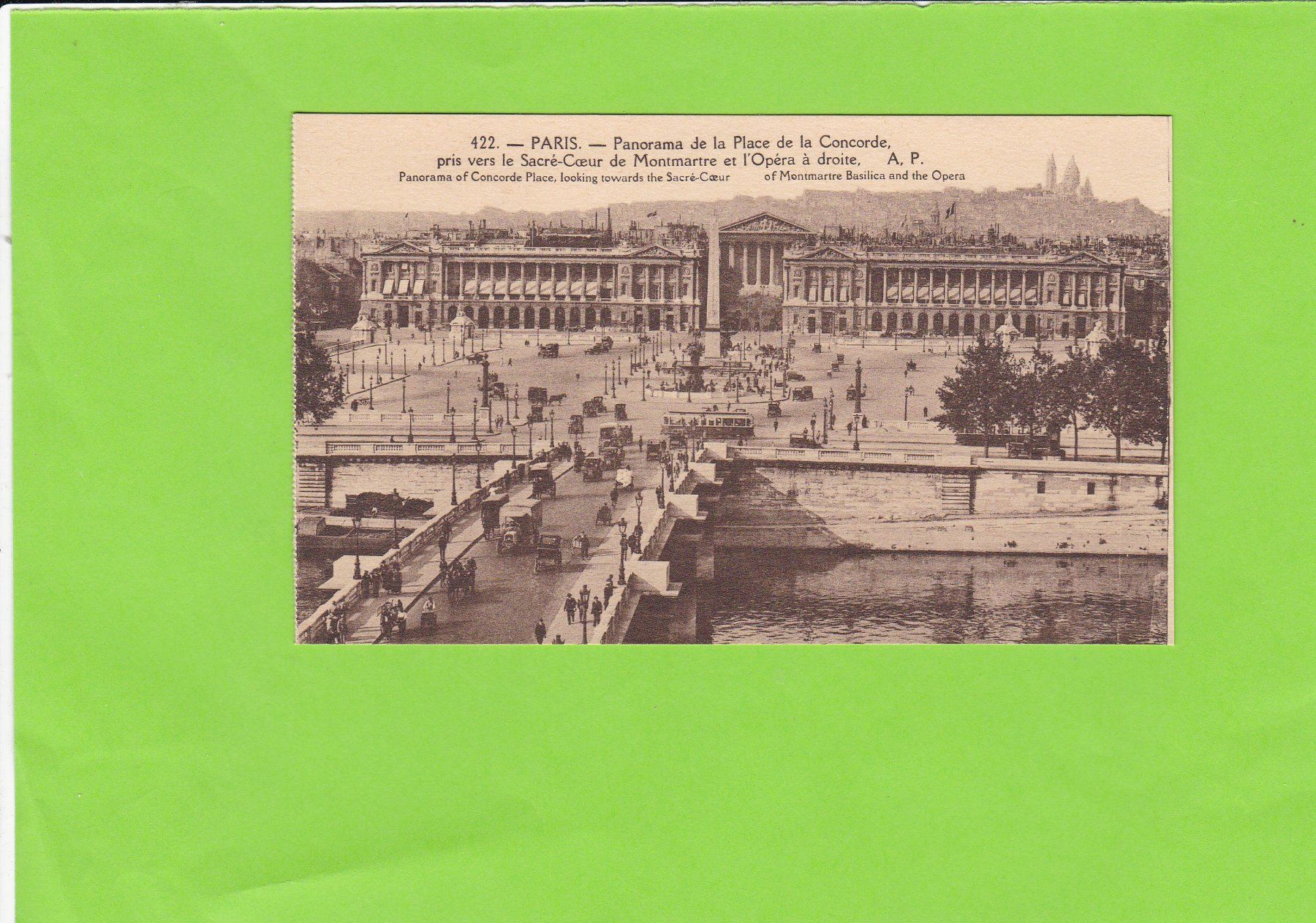 Cartoline postali: Paris-Panorama de la Place de la Concorde – Usato da St. Peterzell venduto da neckertal