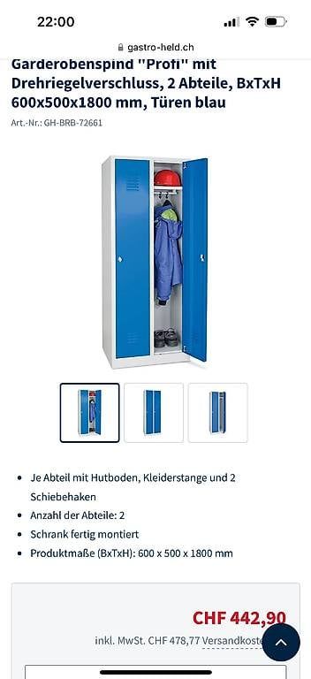 Schränke: Vestiaire 2 modules très bon qualité – Gebraucht aus Thielle von seryi388