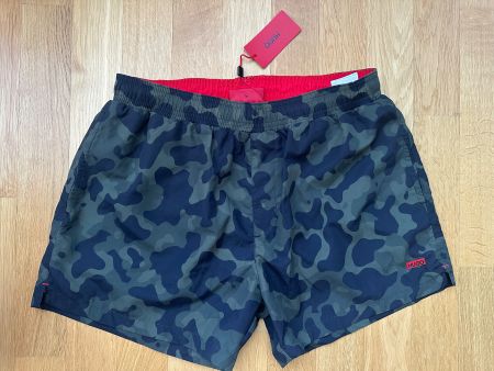 Hugo Boss Herren Badehose, Tarnmuster, Grösse M