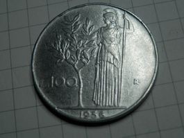 Italien 100 Lire, 1956