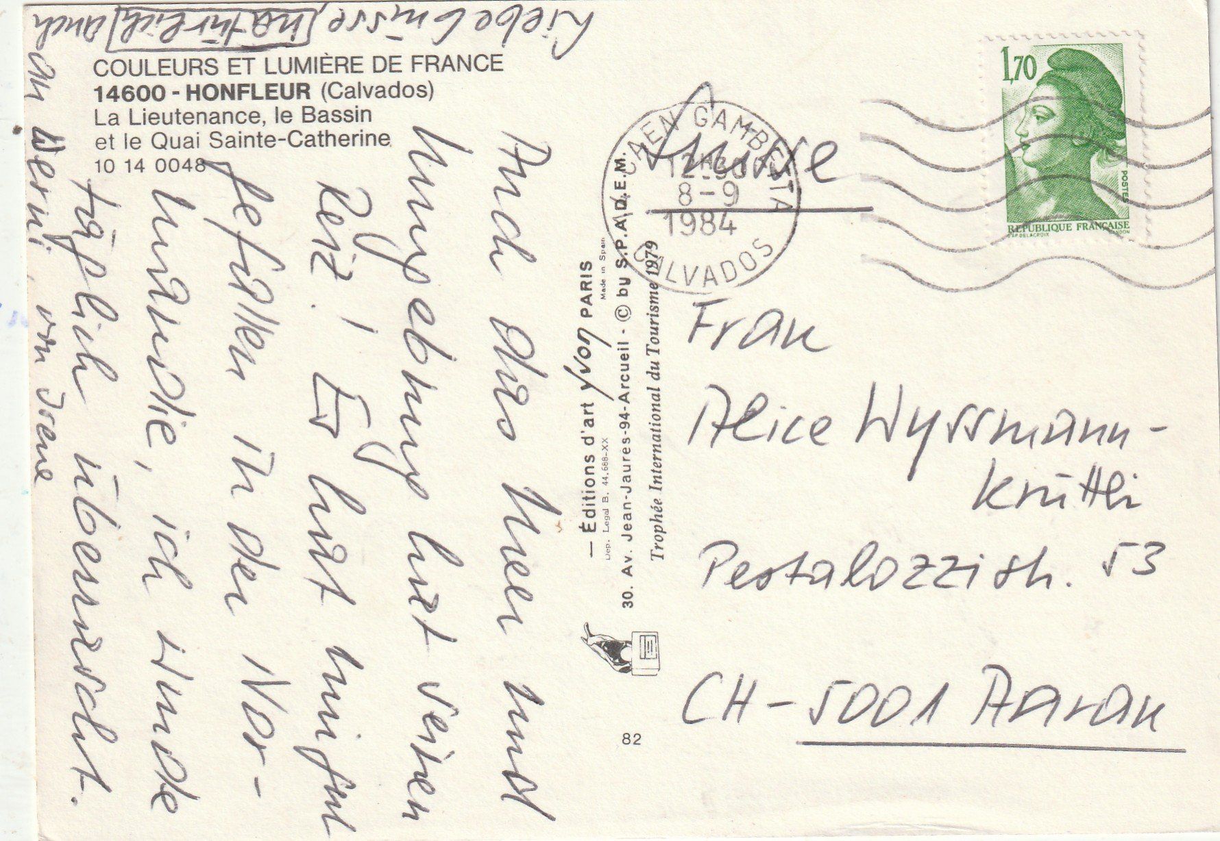 Cartoline postali: Honfleur Calavados – Usato da Lumbrein venduto da made02 1