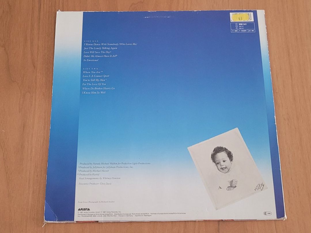 Vinyles: LP  Whitney Houston – D'occasion à Martigny par MZ-67 1