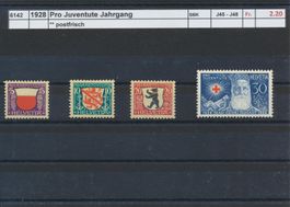 1928 Pro Juventute, Jahrgang, ** postfrisch