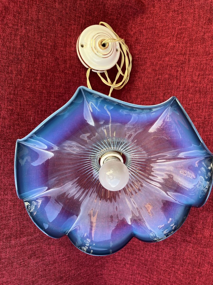 Kronleuchter & Deckenlampen: Antik Jugendstil Deckenlampe mit Schöne Lampenschirm – Gebraucht aus Zürich von otomado 3