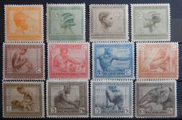 Belgisch Kongo Kat. 66-77 * 1923/24 (Kat. 74 ist (*))