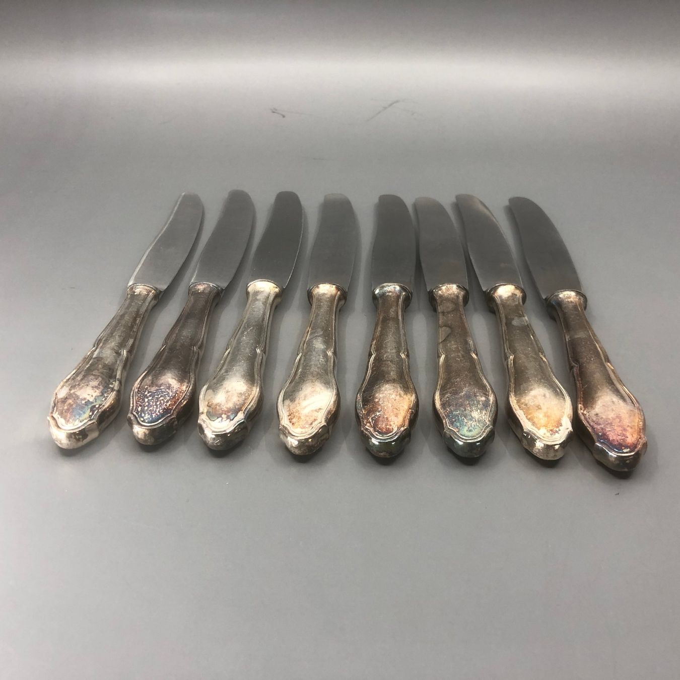 Posate: 6+2 Vorspeisemesser versilbert – Usato da Basel venduto da Tiabeanie 9