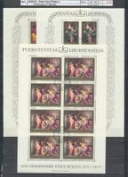 1976 Liechtenstein, "Peter Paul Rubens", Kleinbogen, ET