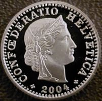 20 Rappen 2004 stgl. / aus Münzsatz