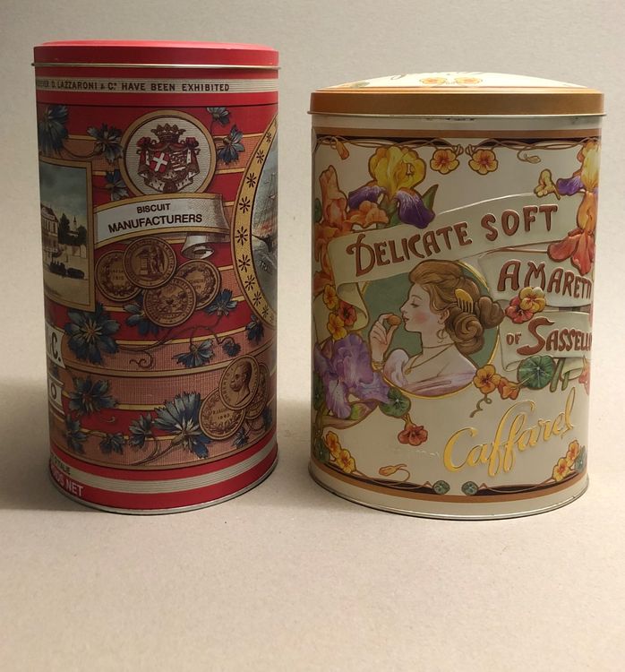 2 Stück Amaretti Keksdosen, Made in Italy | Kaufen auf Ricardo